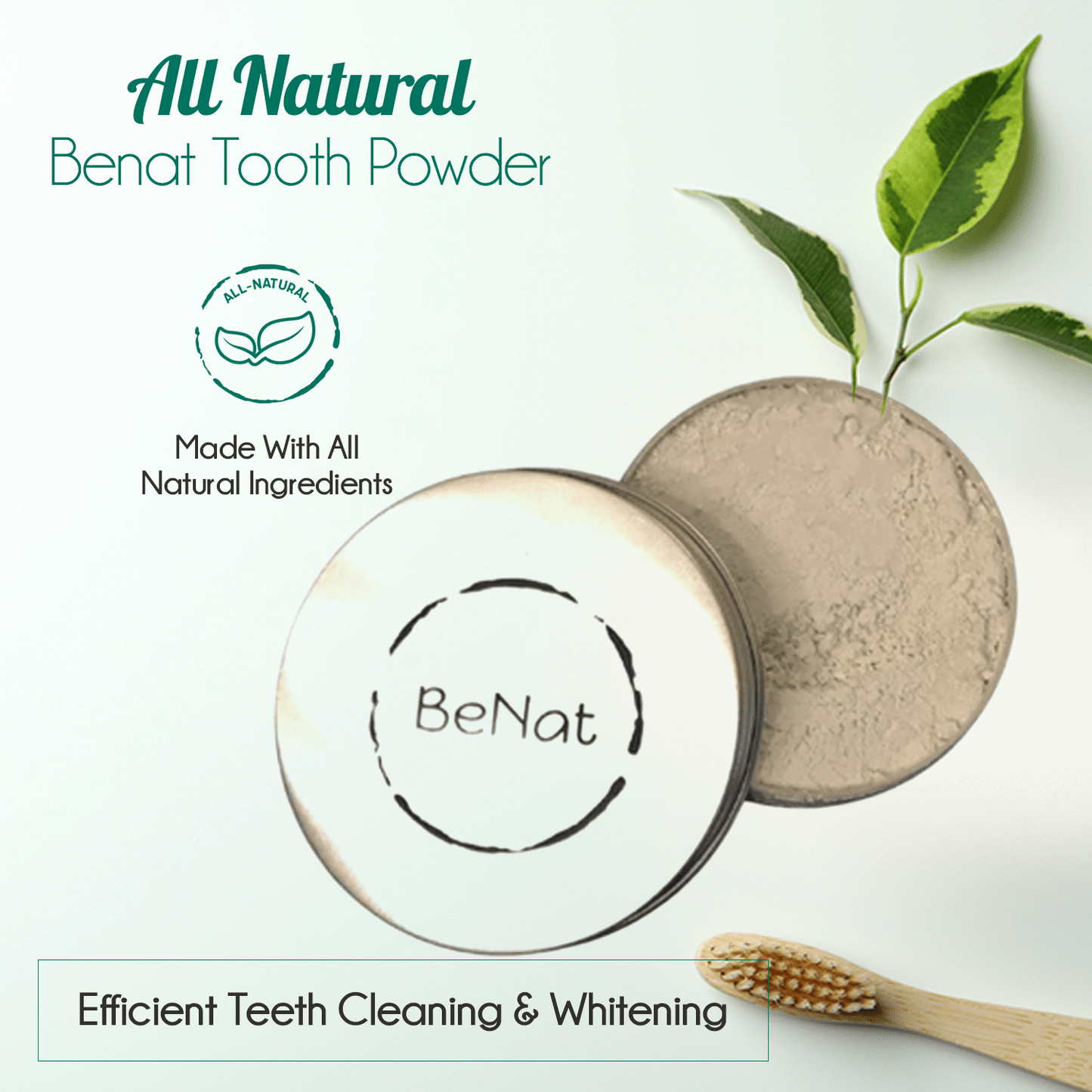 All-Natural Tooth Powder. Eco-Friendly. - Mialuxx.beauty
