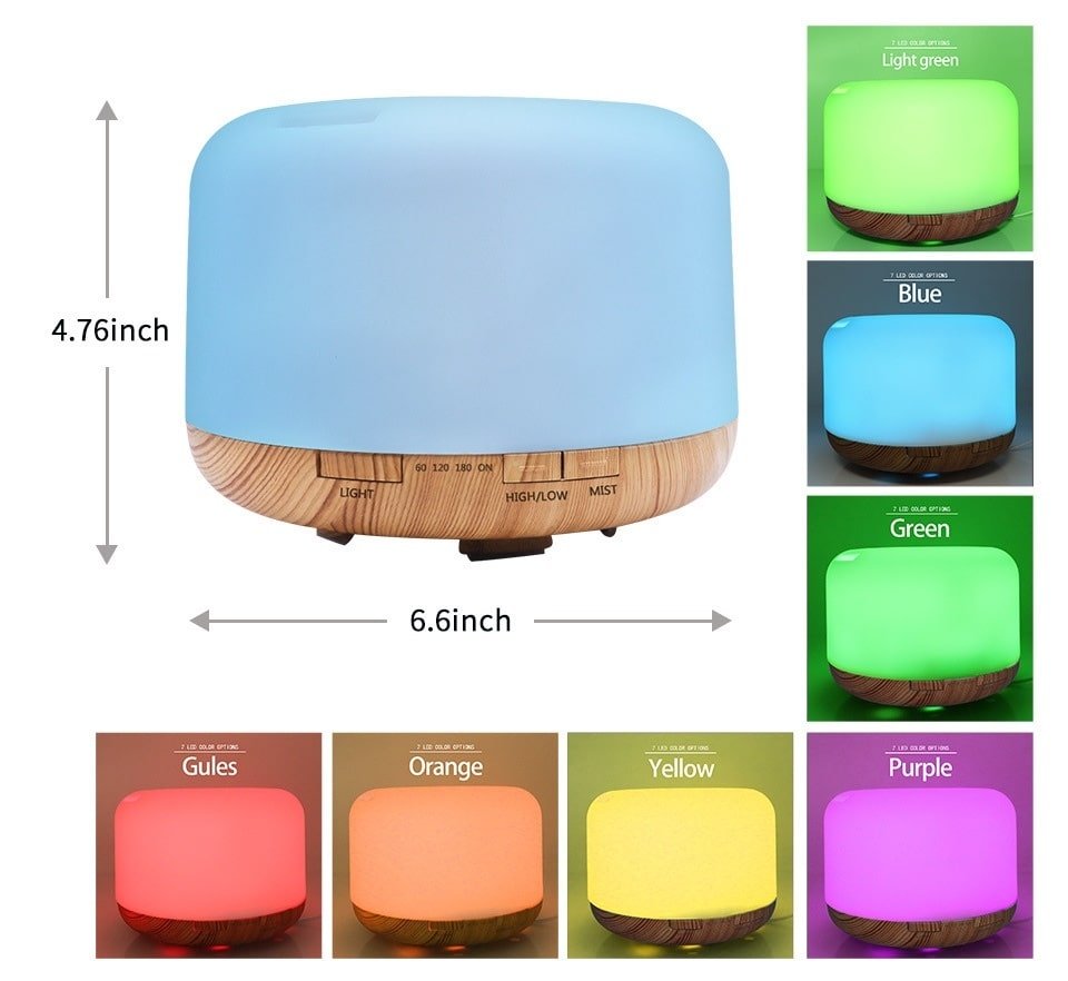 Color Changing Essential Oil Aromatherapy Diffuser With Remote - Mialuxx.beauty