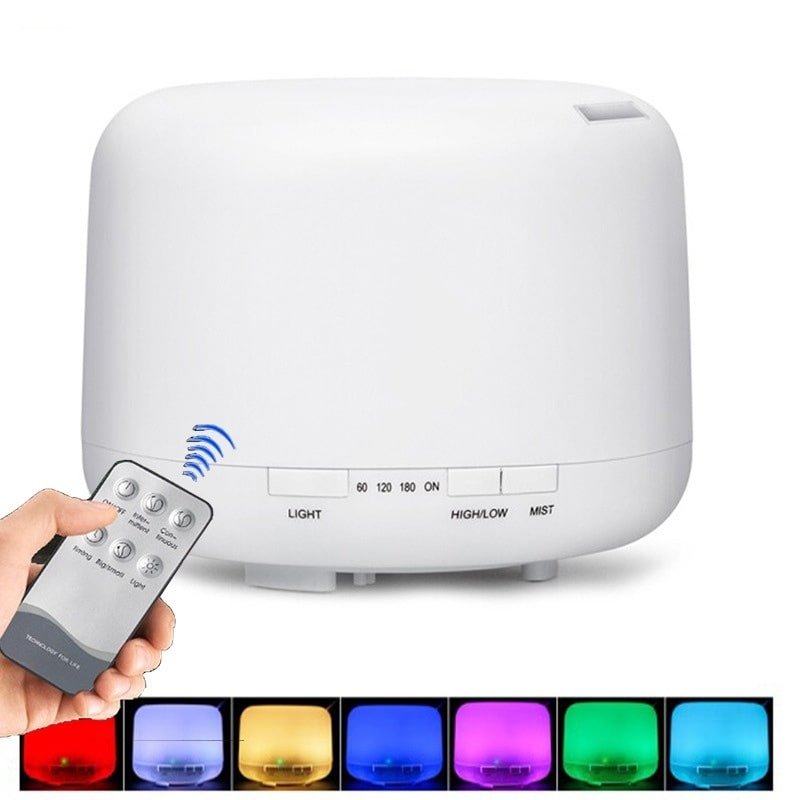 Color Changing Essential Oil Aromatherapy Diffuser With Remote - Mialuxx.beauty