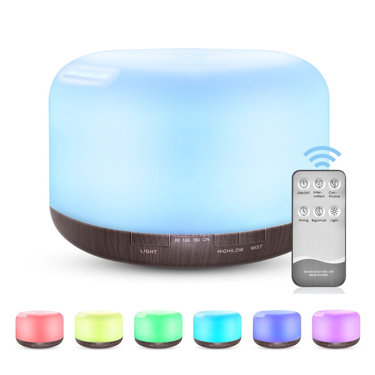 Color Changing Essential Oil Aromatherapy Diffuser With Remote - Mialuxx.beauty