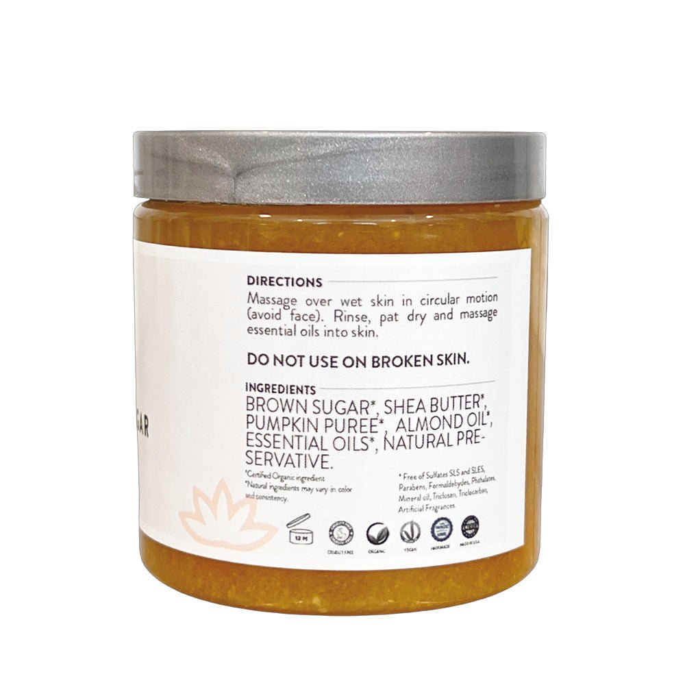 Organic Pumpkin Shea Sugar Body Scrub - Mialuxx.beauty