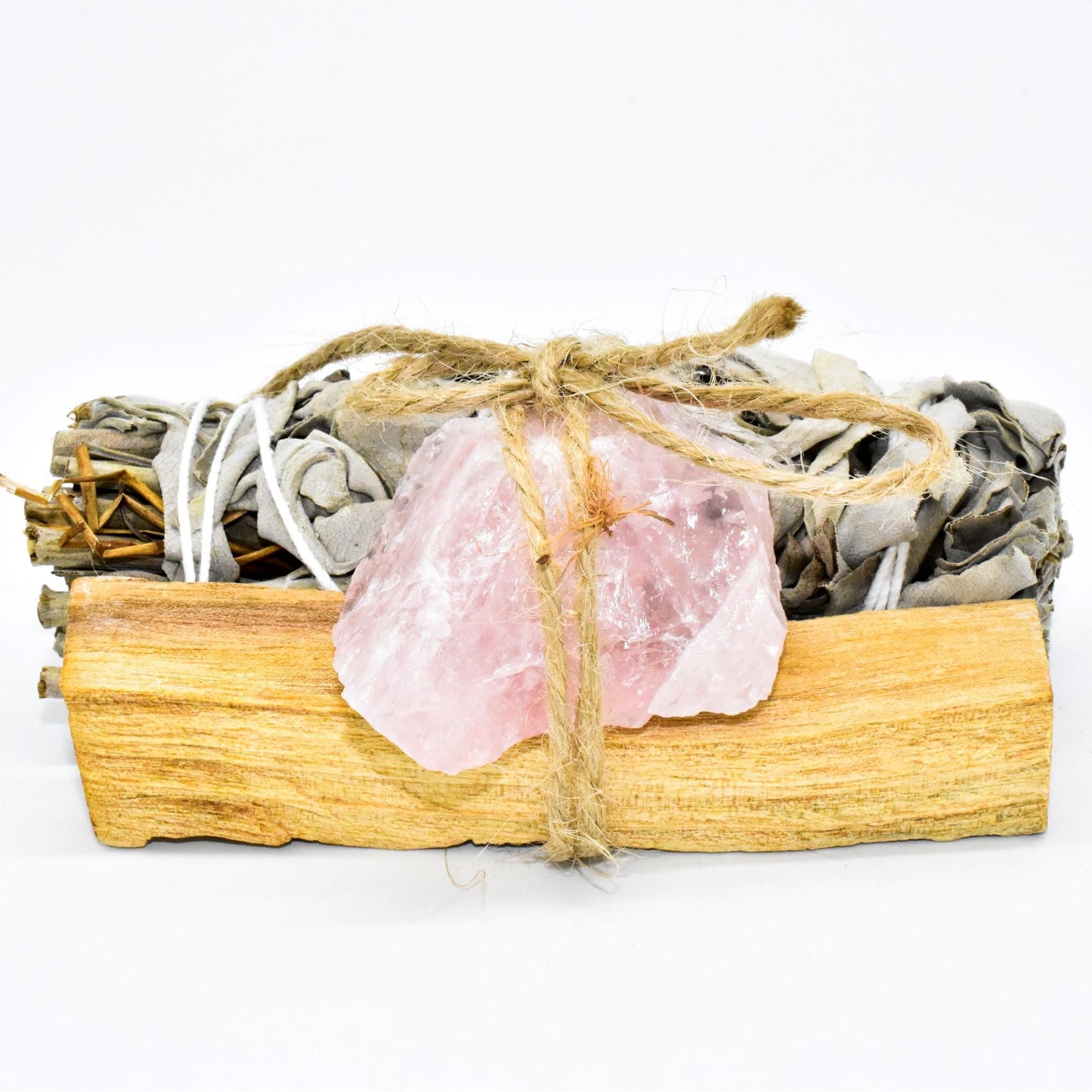 Palo Santo, Sage & Crystal Smudging Bundle - Mialuxx.beauty