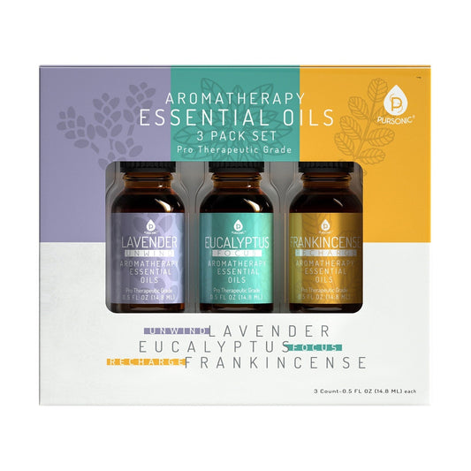3 Pack Aromatherapy Essential oils (Lavender, Eucalyptus, Frankincense) - Mialuxx.beauty